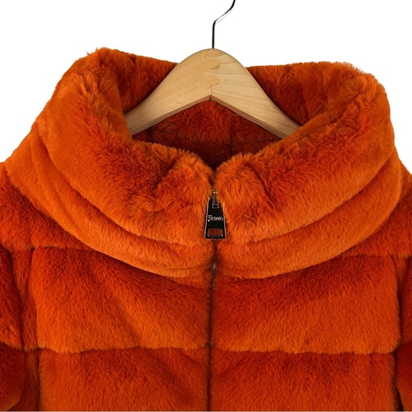 HERNO Milly Goose Down Faux Fur Teddy Coat - Picture 11 of 16